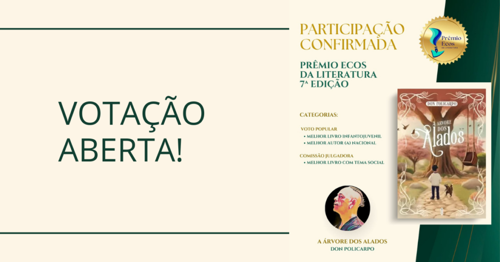 A Árvore dos Alados concorre ao Prêmio Ecos da Literatura – e sua participação faz parte dessa história