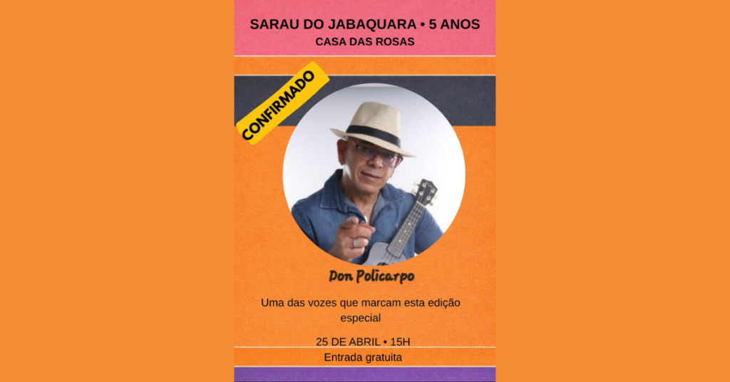 Sarau do Jabaquara celebra 5 anos na Casa das Rosas com presença de Don Policarpo
