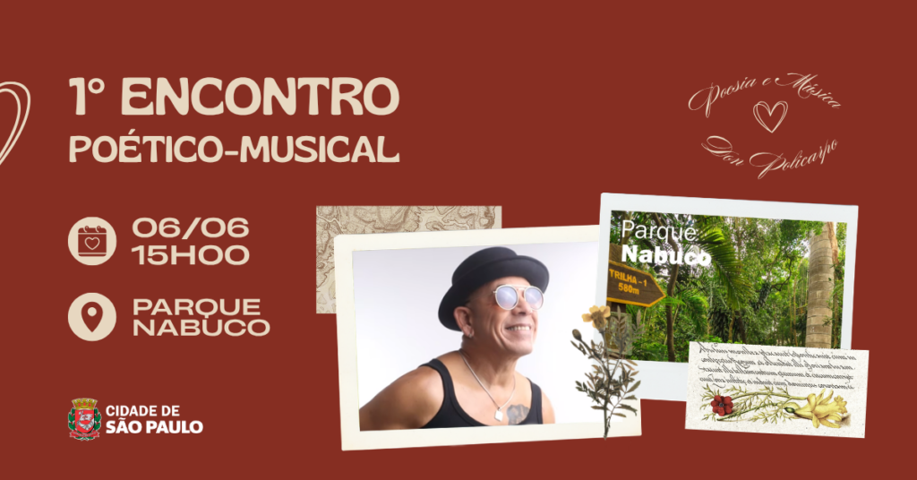 Convite Especial: 1º Encontro Poético-Musical no Parque Nabuco