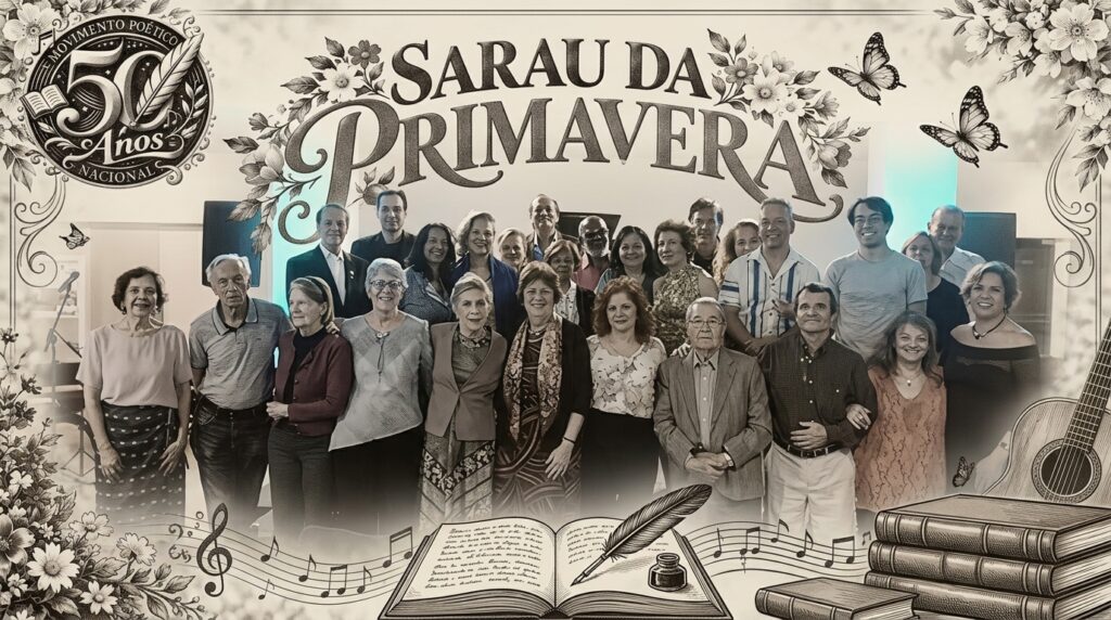 Movimento Poético Nacional promove Sarau da Primavera com poesia, música e arte em São Paulo